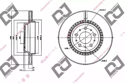 Тормозной диск DJ PARTS BD1839